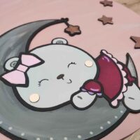 moixinas-GATA-LUNA-3 Placa infantil personalizada en madera - GATA LUNA / GATITA LUNA