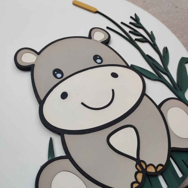 moixinas-HIPO Placa infantil personalizada en madera - HIPO