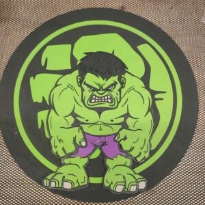 moixinas-HULK Placa infantil personalizada en madera - HULK