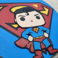 moixinas-SUPERMAN-2 Placa infantil personalizada en madera - SUPERMAN