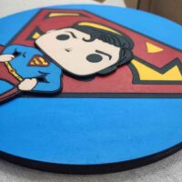 moixinas-SUPERMAN Placa infantil personalizada en madera - SUPERMAN