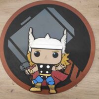 moixinas-THOR-1 Placa infantil personalizada en madera - THOR
