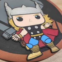 moixinas-THOR Placa infantil personalizada en madera - THOR