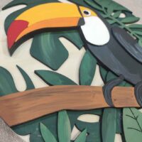moixinas-TUCÁN-3D Placa infantil personalizada en madera - TUCAN 3D
